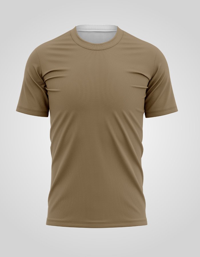 Round Neck Dark Beige