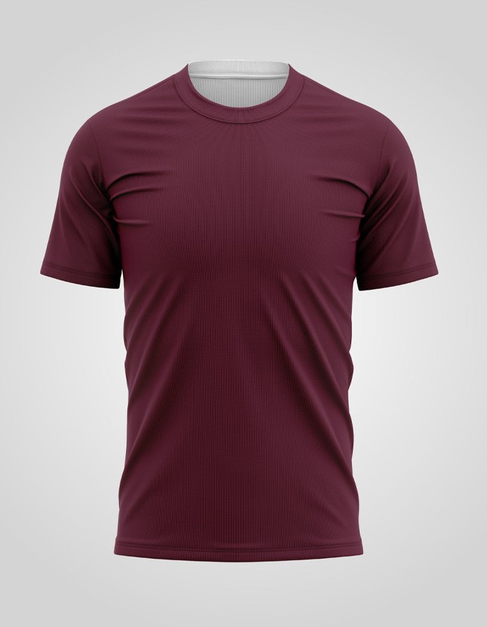 Round Neck Maroon