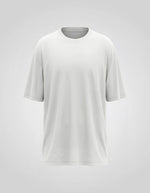 Round Neck Over Size T-shirt White